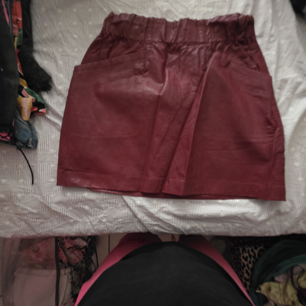 Zara Burgundy Mini Skirts